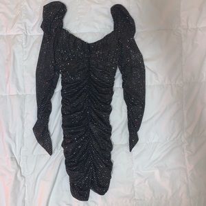 Black sparkly mini dress